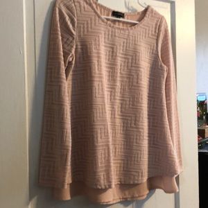 4 for $15 Blush pink layered top